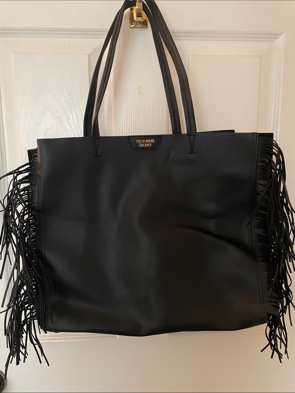 Victoria's Secret Black Fringe Tote